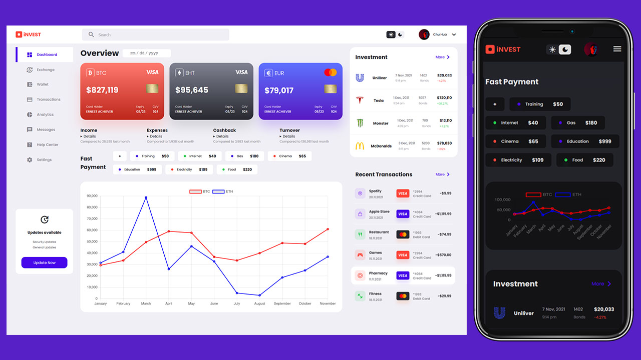 React Portfolio Project with Theme Customization